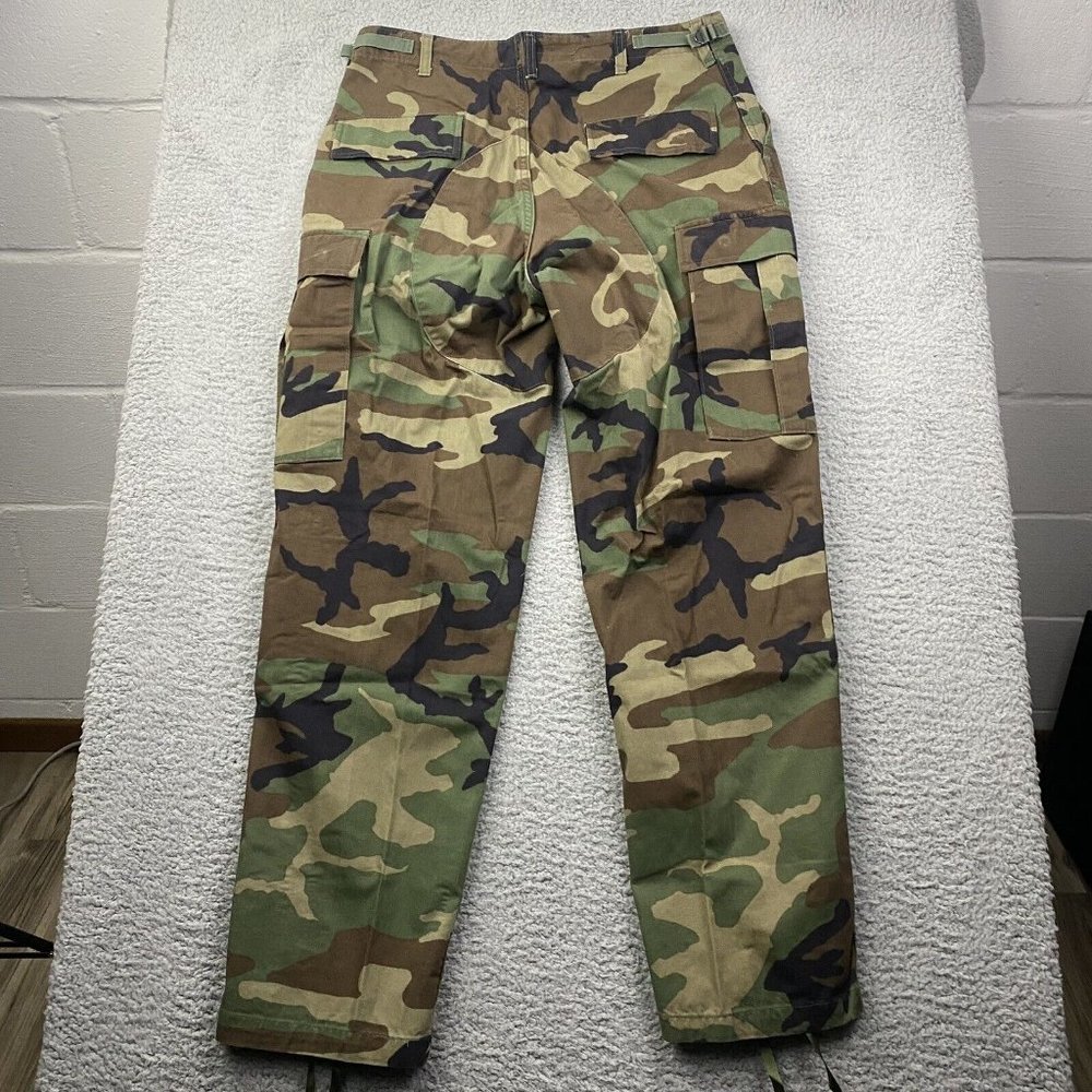 Military Trousers Woodland Camo Uniform Pants Size Medium Regular - Picture 3 of 7